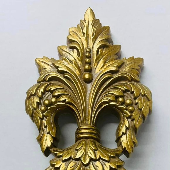 972 Vintage LADLE HOME INTERIOR GOLD ORNATE SYROCO LADLE SPOON 31" tall  Homco. - Picture 2 of 9